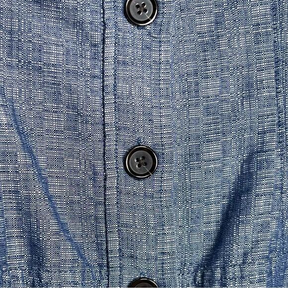 Derek Lam button front white white denim tank dress 🌺 pockets 🌺 size 4 - Picture 6 of 6